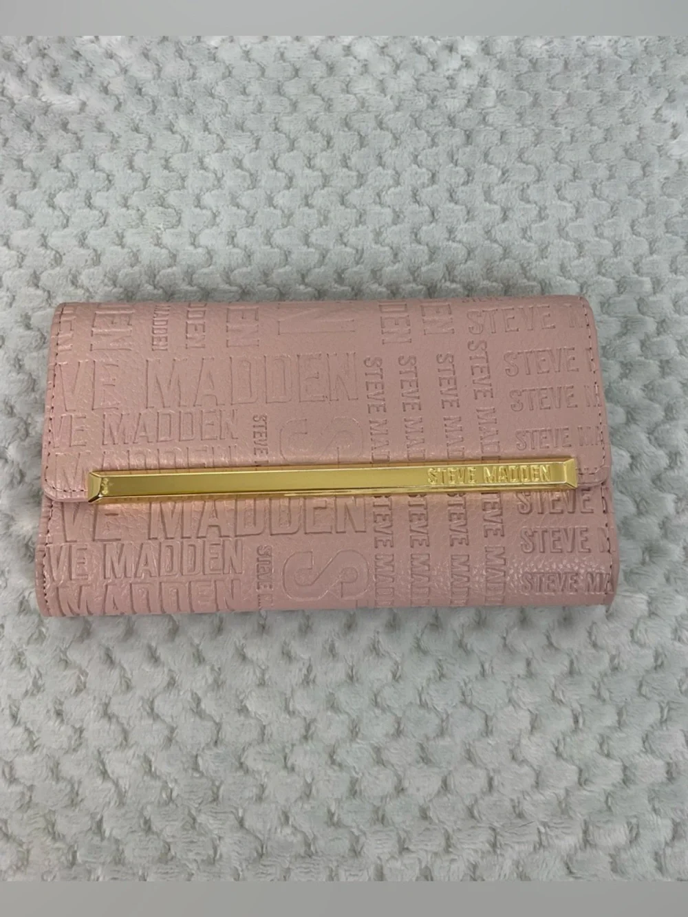 Steve Madden Blush Pink Logo Wallet